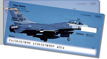 F-16 Fighter Jet Side Tear Personalized Checks