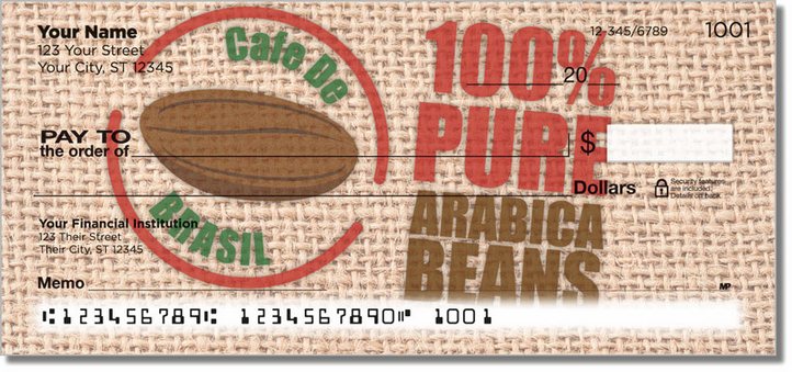 Fair Trade Coffee Personal Checks