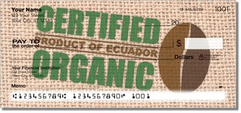 Fair Trade Coffee Personalized Checks