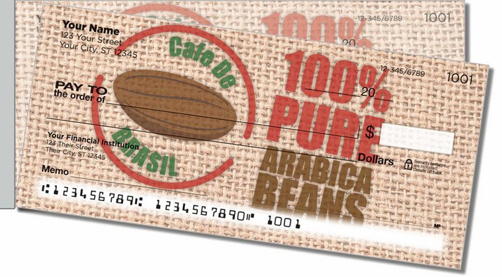 Fair Trade Coffee Side Tear Personal Checks