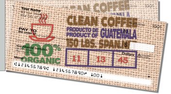 Fair Trade Coffee Side Tear Design Checks