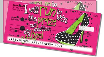 Faithful Girl Side Tear Personalized Checks