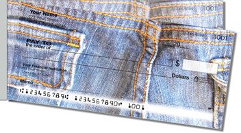 Favorite Jeans Side Tear Personalized Checks