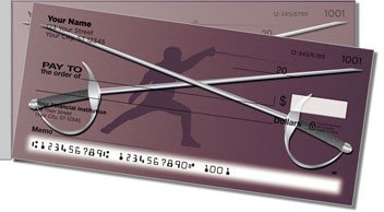 Fencing Side Tear Personalized Checks