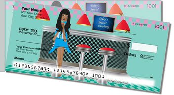 Fifties Diner Side Tear Design Checks