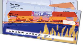 Firefighter Side Tear Personalized Checks