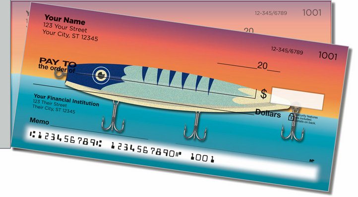 Fishing Lure Side Tear Personal Checks