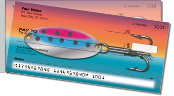 Fishing Lure Side Tear Personalized Checks