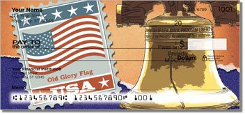 Flag Stamp Personalized Checks