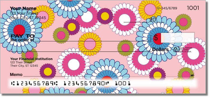Flashback Flower Personal Checks