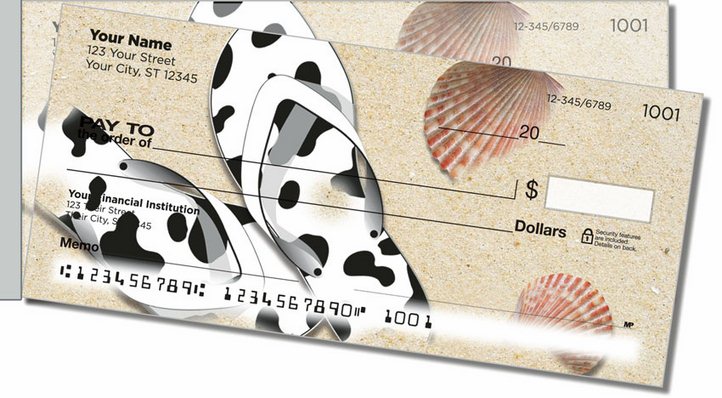 Flip Flop Side Tear Personal Checks