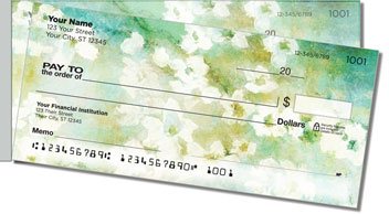 Floral Abstracts 2 Side Tear Personalized Checks