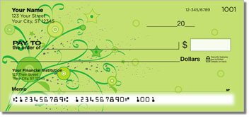 Floral Confetti Personalized Checks