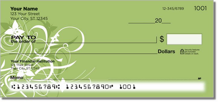Floral Explosion Personal Checks