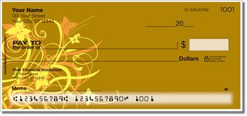 Floral Explosion Personalized Checks