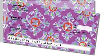 Floral Fabric Side Tear Personalized Checks