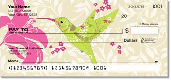 Floral Hummingbird Checks