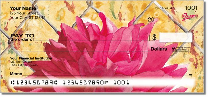 Floral Series 4 Personal Checks