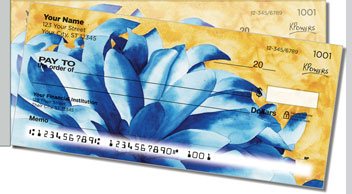 Floral Series 4 Side Tear Personalized Checks