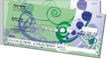 Floral Sketch Side Tear Design Checks