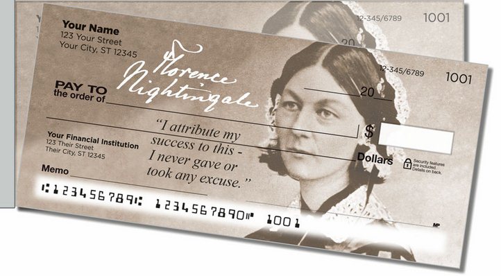 Florence Nightingale Side Tear Personal Checks