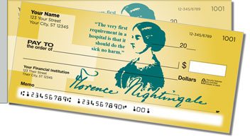 Florence Nightingale Side Tear Personalized Checks