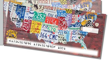 Florida License Plate Side Tear Personalized Checks
