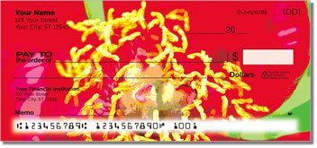 Flower Close Up Personalized Checks