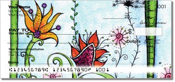 Flower Garden Personalized Checks