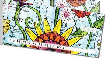 Flower Garden Side Tear Design Checks