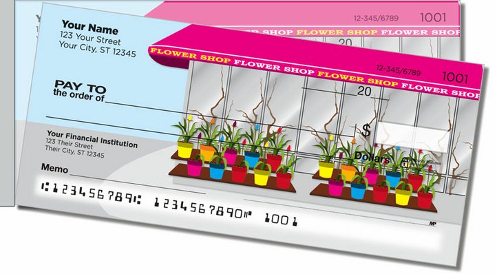 Flower Shop Side Tear Personal Checks