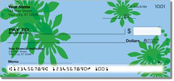 Flower Tattoo Personalized Checks