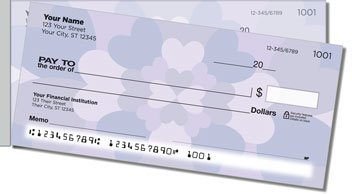 Flowering Heart Side Tear Personalized Checks