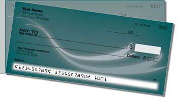 Flowing Ribbon Side Tear Design Checks