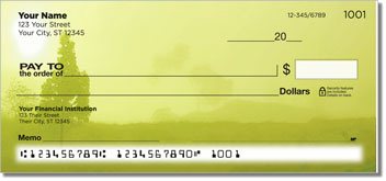 Foggy Day Personalized Checks