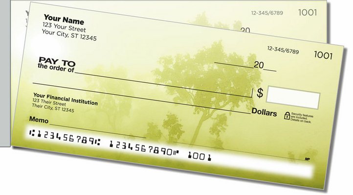 Foggy Day Side Tear Personal Checks