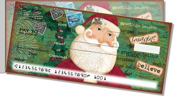 Folk Christmas Side Tear Design Checks