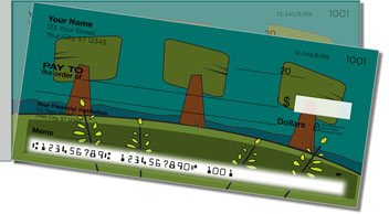 Folk Tree Side Tear Design Checks