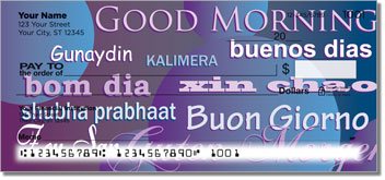 Foreign Language Personalized Checks