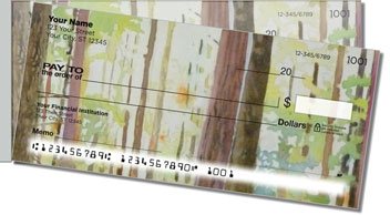 Forest Set Side Tear Personalized Checks