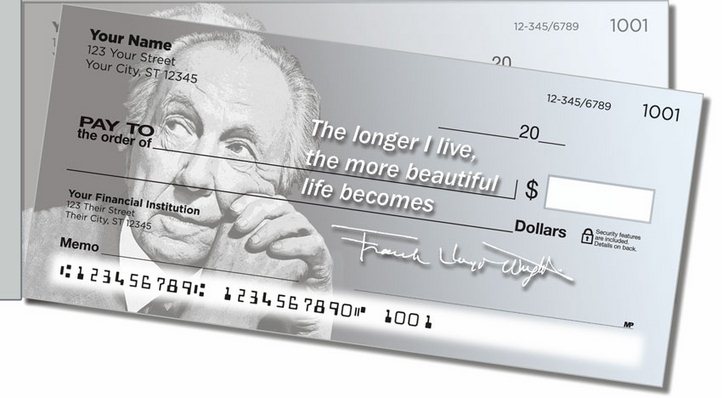 Frank Lloyd Wright Side Tear Personal Checks