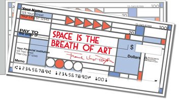 Frank Lloyd Wright Side Tear Design Checks