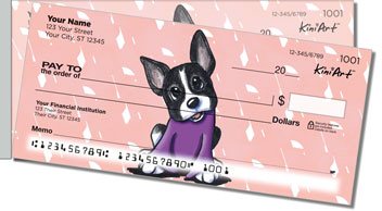 French Bulldog Side Tear Personalized Checks