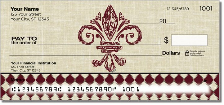 French Influence Personal Checks