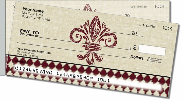 French Influence Side Tear Personal Checks
