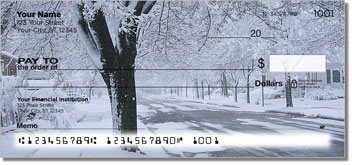 Fresh Snowfall Personalized Checks