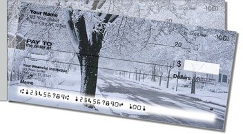 Fresh Snowfall Side Tear Personalized Checks