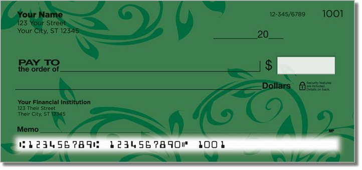 Fresh and Flourishing Personal Checks