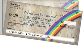 Friends Are Side Tear Personalized Checks
