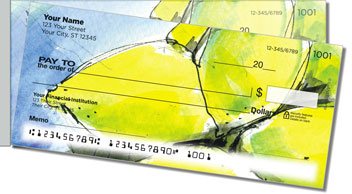 Fruits and Flowers Side Tear Personalized Checks